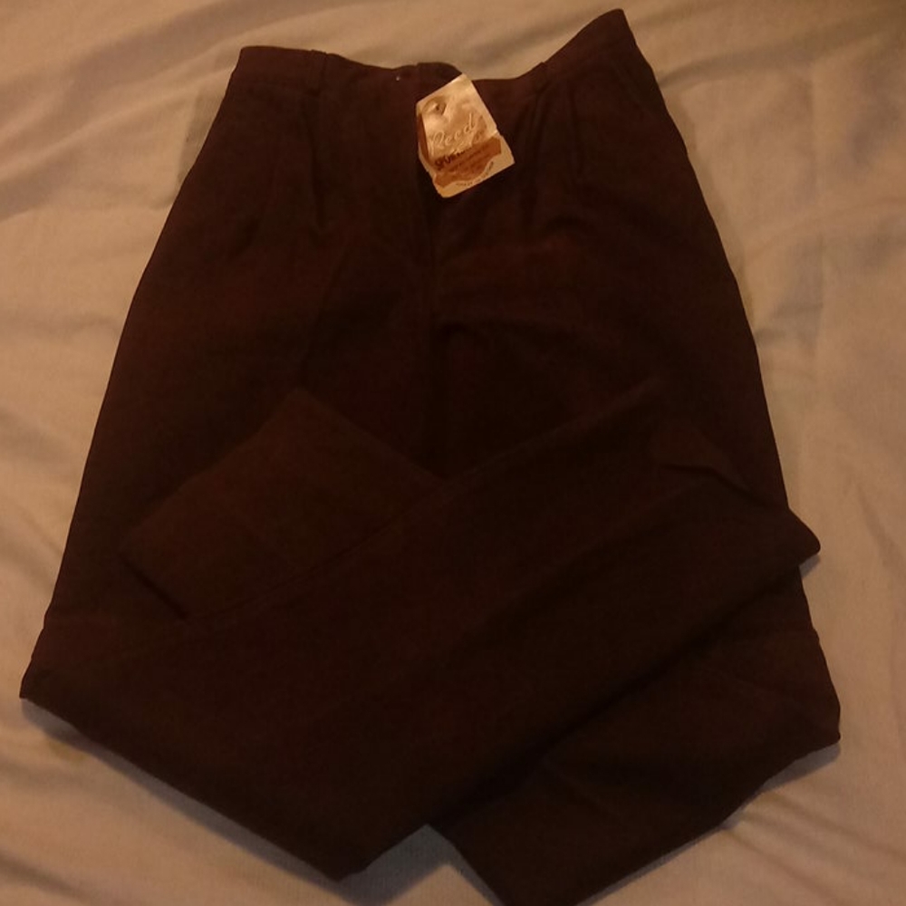 Reed sportswear leather suede pants